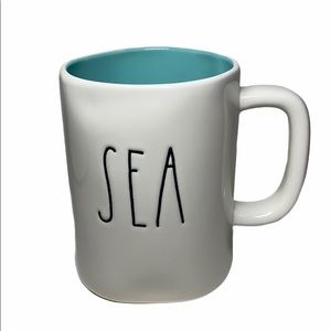 NWT Rae Dunn SEA LL Blue Turquoise Mug Coastal